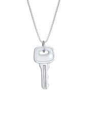 KUZZOI Męski łańcuszek wenecki z zawieszką kluczyk Trend Solid w pozłacanym srebrze 925 Sterling Silver Biżuteria męska 1 ct Męskie. Szara biżuteria dla mężczyzn KUZZOI, pozłacane. Za 283.89 zł.