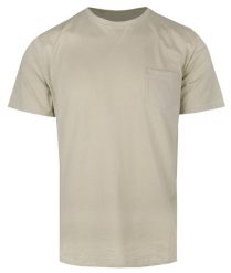Męski T-Shirt (Koszulka) z Kieszonką, Bez Nadruku - Brave Soul - Jasny Beż. T-shirty męskie Brave Soul, na lato, m, bez wzorów, z bawełny, bez kołnierzyka. Za 45.00 zł.