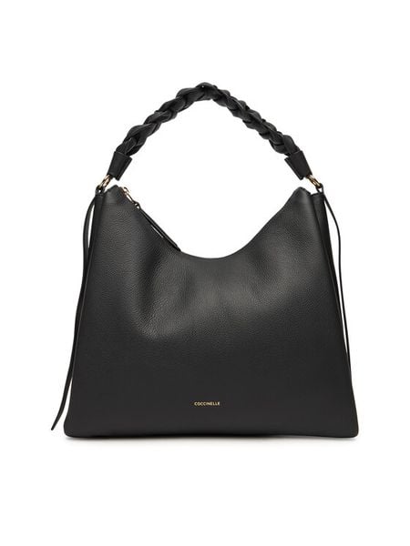 Coccinelle Torba BOHEME GRANA DOUBLE Czarny. Czarne torebki klasyczne damskie Coccinelle, bez wzorów, ze skóry, bez dodatków. Za 1,849.00 zł.