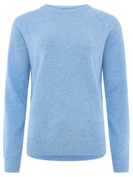 Zwillingsherz Kaszmirowy sweter w kolorze błękitnym rozmiar: L. Niebieskie swetry klasyczne damskie Zwillingsherz, l, z kaszmiru, bez kołnierzyka. Za 370.71 zł.