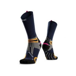 Skarpetki X-Socks Anatomix Merino Crew. Niebieskie skarpetki damskie X-Socks, bez wzorów, z wełny. Za 232.50 zł.