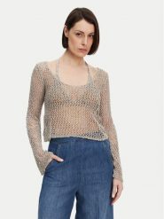 PINKO Sweter Denali 104749 A2FB Szary Regular Fit. Szare swetry klasyczne damskie Pinko, s, z syntetyku, bez kołnierzyka. Za 669.99 zł.
