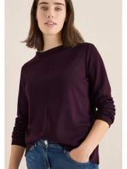 Cecil Koszulka w kolorze fioletowym rozmiar: L. Różowe bluzki damskie Cecil, l, bez wzorów, z bawełny, bez kołnierzyka, bez ramiączek. Za 121.80 zł.