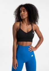 Olivia Bezszwowe Biustonosz sportowy - Czarny. Czarne biustonosze sportowe damskie GORILLA WEAR, bez wzorów, z materiału. Za 173.00 zł.