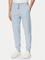 BOSS Spodnie dresowe Structure 50540577 Niebieski jasny Regular Fit. Niebieskie spodnie dresowe męskie Boss, bez wzorów, z bawełny. Za 429.99 zł.