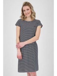 Alife and kickin Sukienka "Shanna" w kolorze granatowo-białym rozmiar: L. Niebieskie sukienki damskie Alife and Kickin, l, bez wzorów, bez kołnierzyka, bez ramiączek, mini. Za 69.99 zł.