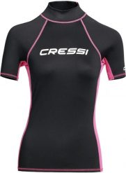 Koszulka do pływania damska Cressi Rash Guard S/SL. Czarne bluzki sportowe damskie CRESSI, na lato, m, bez wzorów, z materiału, bez ramiączek. Za 175.00 zł.