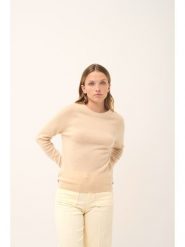 Just Cashmere Kaszmirowy sweter "Jane" w kolorze beżowym rozmiar: L. Brązowe swetry klasyczne damskie Just Cashmere, l, z kaszmiru, bez kołnierzyka. Za 237.17 zł.