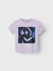 NAME IT T-Shirt 13228850 Fioletowy Boxy Fit. Fioletowe koszulki dziewczęce Name it, bez wzorów, z bawełny, bez ramiączek. Za 49.99 zł.