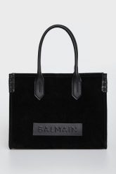 Torebka zamszowa shopper B-Army 36 BALMAIN. Shopper bag damskie Balmain, bez wzorów, z zamszu, zamszowe, bez dodatków. Za 6,389.00 zł.