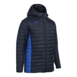 Kurtka z kapturem Joma Urban V. Niebieskie kurtki treningowe męskie Joma, bez wzorów, z puchu, do biegania. Za 482.00 zł.