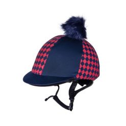 Czapka na kask jeździecki QHP Omaha. Niebieskie czapki męskie QHP, bez wzorów, z elastanu. Za 213.00 zł.