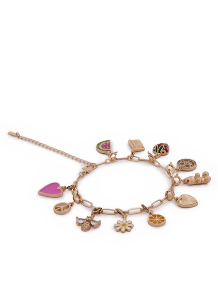 Aldo Bransoletka Happyvibes 13995099 Złoty. Żółte bransoletki damskie Aldo, metalowe. Za 119.99 zł.