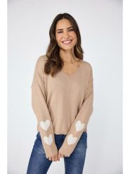 LIEBLINGSSTÜCK Sweter "Linka" w kolorze beżowym rozmiar: 34. Brązowe swetry klasyczne damskie LIEBLINGSSTÜCK, z kaszmiru, bez kołnierzyka. Za 202.03 zł.
