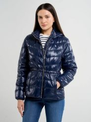 BIG STAR Kurtka puchowa w kolorze granatowym rozmiar: XS. Niebieskie kurtki damskie Big Star, xs, bez wzorów, z puchu, bez kaptura. Za 219.99 zł.