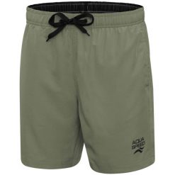 Spodenki kąpielowe męskie Aqua Speed Dylan. Zielone kąpielówki męskie Aqua-Speed, l, bez wzorów, z elastanu, do pływania. Za 79.99 zł.