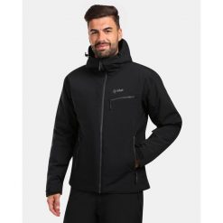 Męska kurtka narciarska Kilpi FLIP-M. Czarne kurtki męskie Kilpi, m, bez wzorów, bez kaptura. Za 659.60 zł.