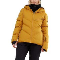 Damska kurtka narciarska Fundango Elyra Padded. Brązowe kurtki narciarskie i snowboardowe damskie Fundango, m, bez wzorów, bez kaptura, narciarskie. Za 589.90 zł.
