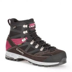 Buty trekkingowe męskie Aku 847374. Czarne buty trekkingowe męskie Aku, z materiału, za kostkę, bez zapięcia, trekkingowe. Za 499.00 zł.