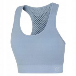 Stanik sportowy damski Don't Sweat It. Niebieskie biustonosze sportowe damskie Dare 2b, bez wzorów, z materiału. Za 44.99 zł.
