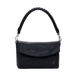Torebka Desigual. Czarne torebki klasyczne damskie Desigual, bez wzorów, bez dodatków. Za 199.99 zł.