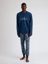 Lois Piżama w kolorze granatowym rozmiar: XXL. Niebieskie piżamy męskie lois, xxl, bez wzorów, z bawełny, bez ramiączek. Za 144.95 zł.