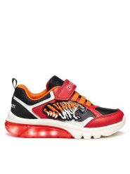 Geox Sneakersy J Ciberdron J56LBB 054CE C0020 S Czerwony. Czerwone buty sportowe chłopięce Geox, ze skóry, bez zapięcia. Za 219.99 zł.