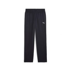 Męskie tkane spodnie Essentials PUMA New Navy Blue. Niebieskie spodnie materiałowe męskie Puma, bez wzorów, eleganckie. Za 169.00 zł.