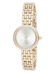 U.S. Polo Assn. Zegarek kwarcowy w kolorze złoto-białym rozmiar: onesize. Białe, analogowe zegarki damskie U.S. Polo Assn., metalowe. Za 260.99 zł.