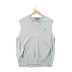 Second life - Sweter męski Pima Cotton Polo Ralph Lauren szary - Jak nowy. Szare swetry męskie Ralph Lauren, l, bez wzorów, z bawełny, bez kołnierzyka. Za 149.06 zł.
