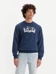 Levi´s Bluza w kolorze granatowym rozmiar: S. Niebieskie bluzy bez kaptura męskie s, z bawełny. Za 96.60 zł.