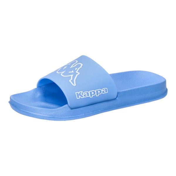 Klapki basenowe dla dorosłych Kappa Krus. Zielone klapki damskie Kappa, bez wzorów, z materiału, bez obcasa. W wyprzedaży za 51.00 zł.