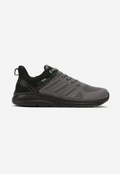 Szare Sznurowane Buty Sportowe z Ozdobnymi Przeszyciami Daisymay. Szare buty sportowe na co dzień męskie Born2be, bez zapięcia. Za 109.99 zł.
