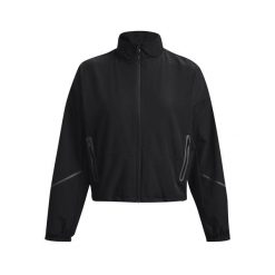 Damska kurtka wodoodporna Under Armour Unstoppable. Czarne kurtki damskie Under Armour, m, bez wzorów, z materiału, z kapturem. Za 441.00 zł.