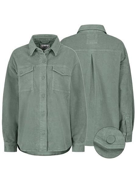 Eight2Nine Koszula sztruksowa w kolorze zielonym rozmiar: S. Zielone koszule damskie Eight2Nine, s, bez wzorów, ze sztruksu, bez kołnierzyka, bez ramiączek. Za 130.81 zł.