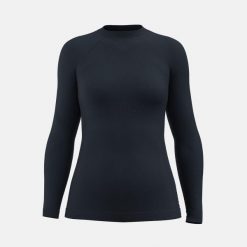 FLEX SEAMLESS damska bluzka z długim rękawem. Niebieskie bluzki damskie HEAD, bez wzorów, sportowe, bez kołnierzyka, bez ramiączek. Za 280.00 zł.