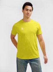 Koszulka Hummel Go 2.0. Zielone t-shirty sportowe męskie HUMMEL, xl, z bawełny, bez ramiączek, do piłki nożnej. Za 162.50 zł.