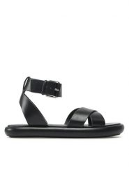 ONLY Shoes Sandały Onlmontana-1 15288148 Czarny. Czarne sandały damskie ONLY Shoes, bez wzorów, ze skóry, bez obcasa, na płaskiej podeszwie. Za 149.99 zł.