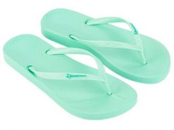 Japonki damskie Ipanema Anat. Zielone klapki damskie Ipanema, bez wzorów, z gumy, bez obcasa. Za 63.99 zł.