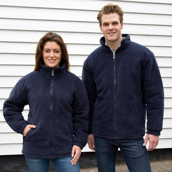 Męska Bluza Polarowa Core Polartherm. Niebieskie bluzy sportowe męskie RESULT, na zimę, l, z materiału. Za 193.99 zł.