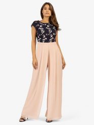 APART Kombinezon w kolorze czarno-beżowym rozmiar: 36. Brązowe kombinezony damskie Apart, bez wzorów, z koronki, bez kołnierzyka, bez ramiączek. Za 239.99 zł.