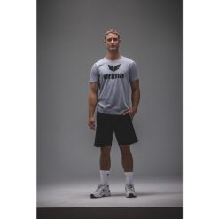 Koszulka promocyjna Erima Szara Junior. Czarne bluzki damskie Erima, m, bez wzorów, z bawełny, klasyczne, bez kołnierzyka, bez ramiączek. Za 220.99 zł.