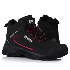 Buty męskie wysokie zimowe wodoodporne DK SAURON. Czarne obuwie do biegania damskie DK. Za 168.00 zł.