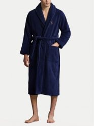 Polo Ralph Lauren Szlafrok 714899683009 Granatowy Regular Fit. Niebieskie szlafroki męskie Polo Ralph Lauren, m, bez wzorów, z bawełny. Za 659.99 zł.