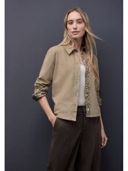 Street One Koszula w kolorze beżowym rozmiar: 42. Brązowe koszule damskie Street One, bez wzorów, z bawełny, street, bez kołnierzyka, bez ramiączek. Za 170.07 zł.