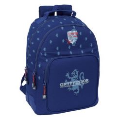 Plecak szkolny Harry Potter Captain Granatowy. Niebieskie plecaki męskie MBRANDS, bez wzorów, z poliesteru. Za 276.45 zł.