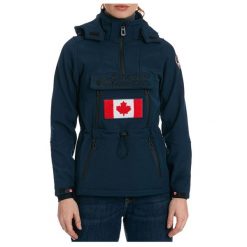 Kurtka turystyczna damska Canadian Peak Toka softshell. Niebieskie kurtki damskie Canadian Peak, xl, bez wzorów, z elastanu, bez kaptura. Za 396.00 zł.