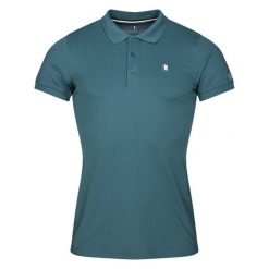 Koszulka polo do jazdy konnej Kingsland. Zielone koszulki polo męskie KINGSLAND, bez wzorów, bez ramiączek. Za 352.00 zł.