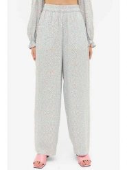 Monki Spodnie w kolorze turkusowo-białym rozmiar: XS. Białe spodnie materiałowe damskie Monki, bez wzorów, z materiału, z podwyższonym stanem. Za 39.99 zł.