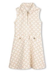 Michael Kors Sukienka codzienna R30300 D Beżowy Regular Fit. Brązowe sukienki dziewczęce Michael Kors, bez wzorów, z syntetyku, bez ramiączek. Za 329.99 zł.